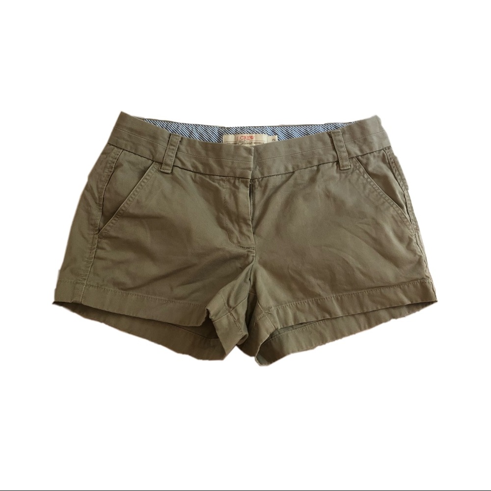 Tan Chino Mini Shorts